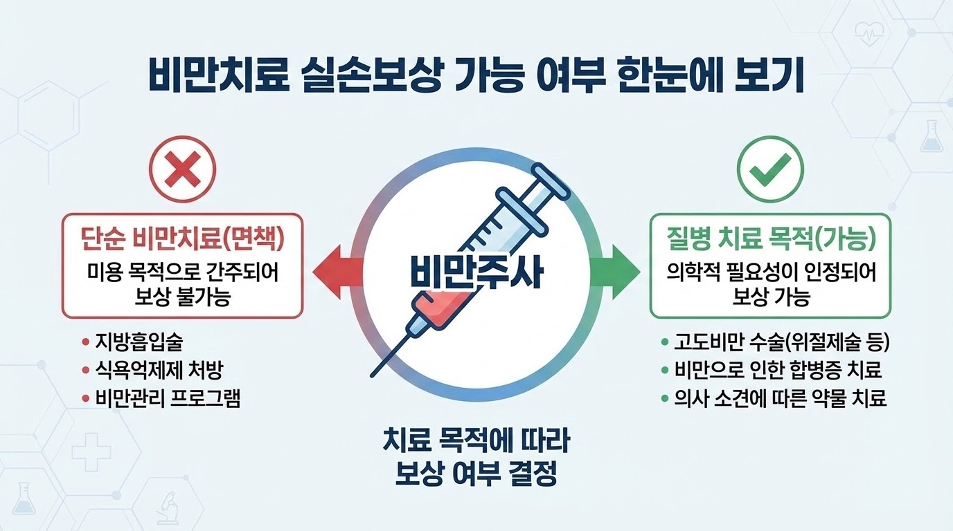 비만치료 주사의 실손보험 보장 여부 개요