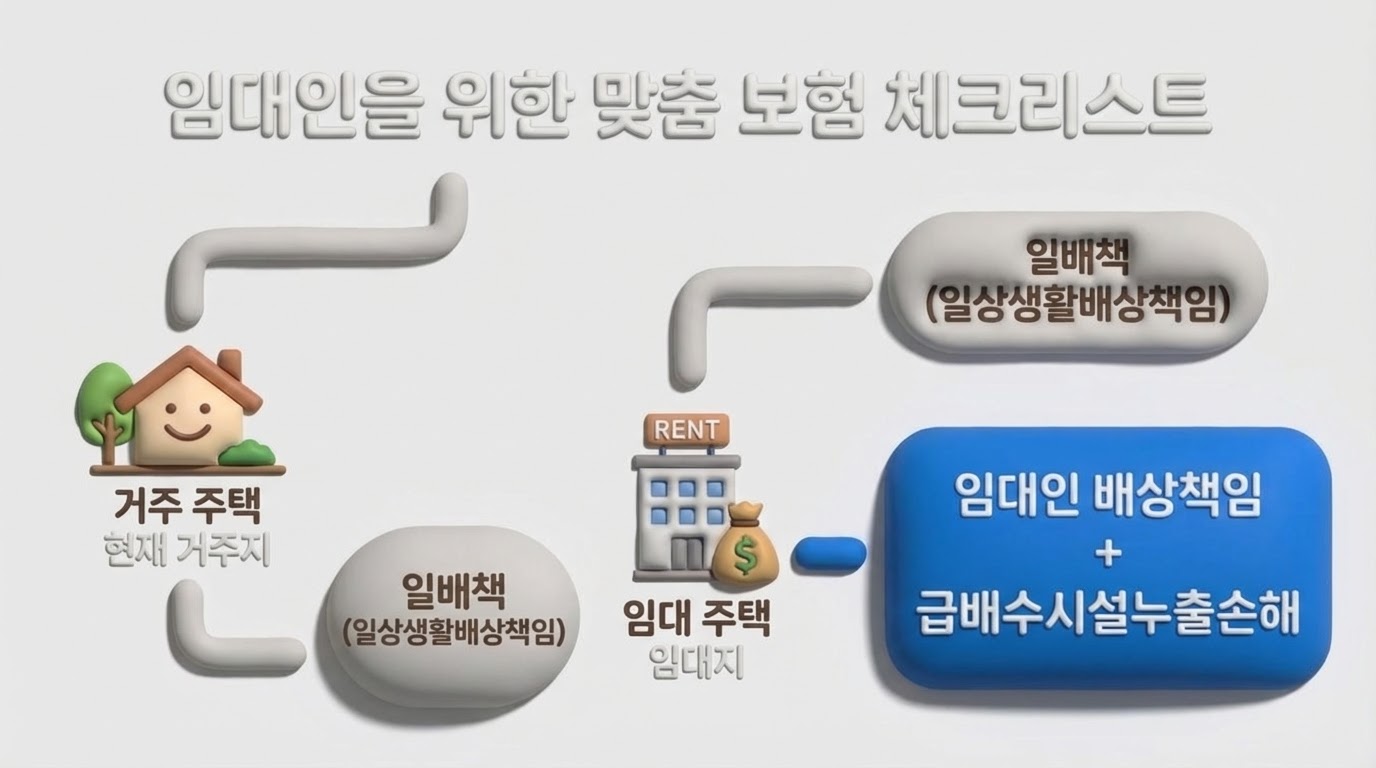 임대인배상책임 vs 일상생활배상책임 비교