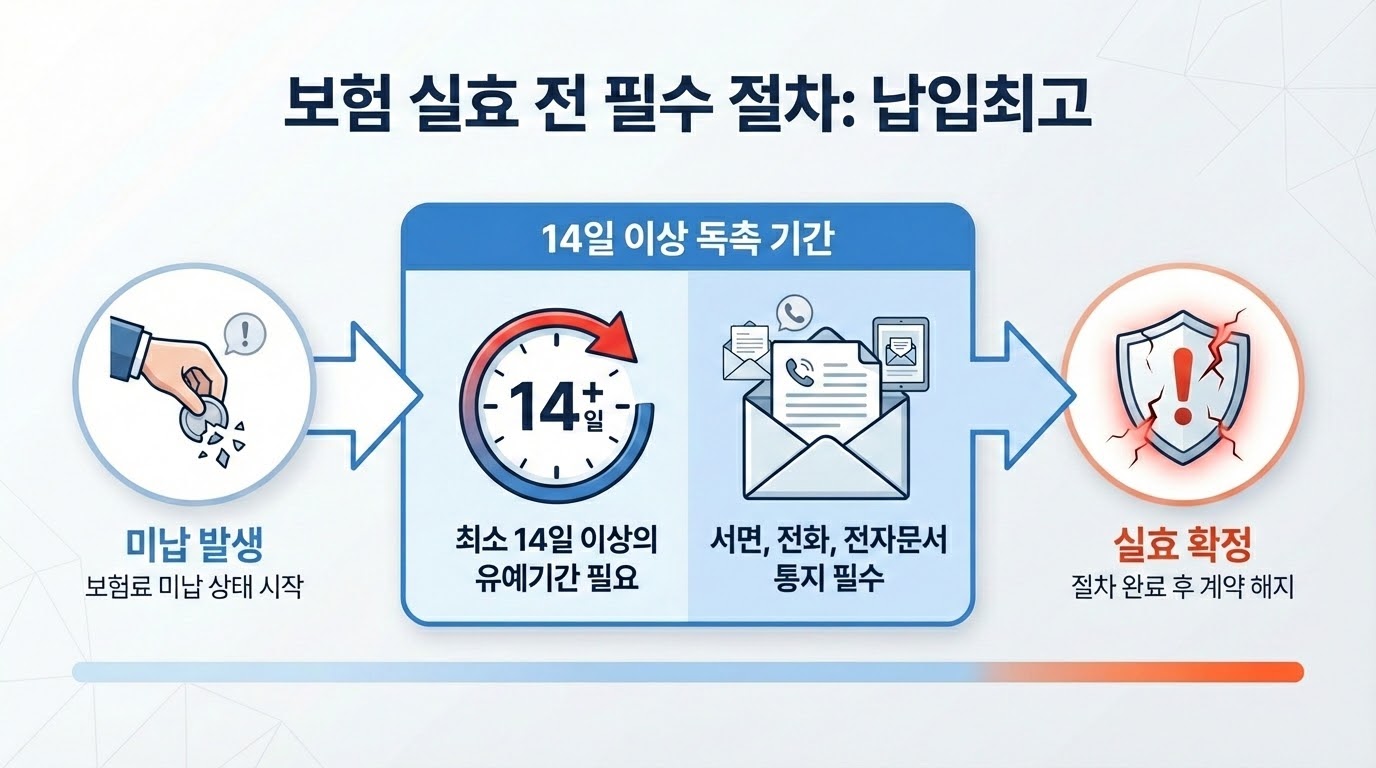 보험료 납입최고 절차 안내