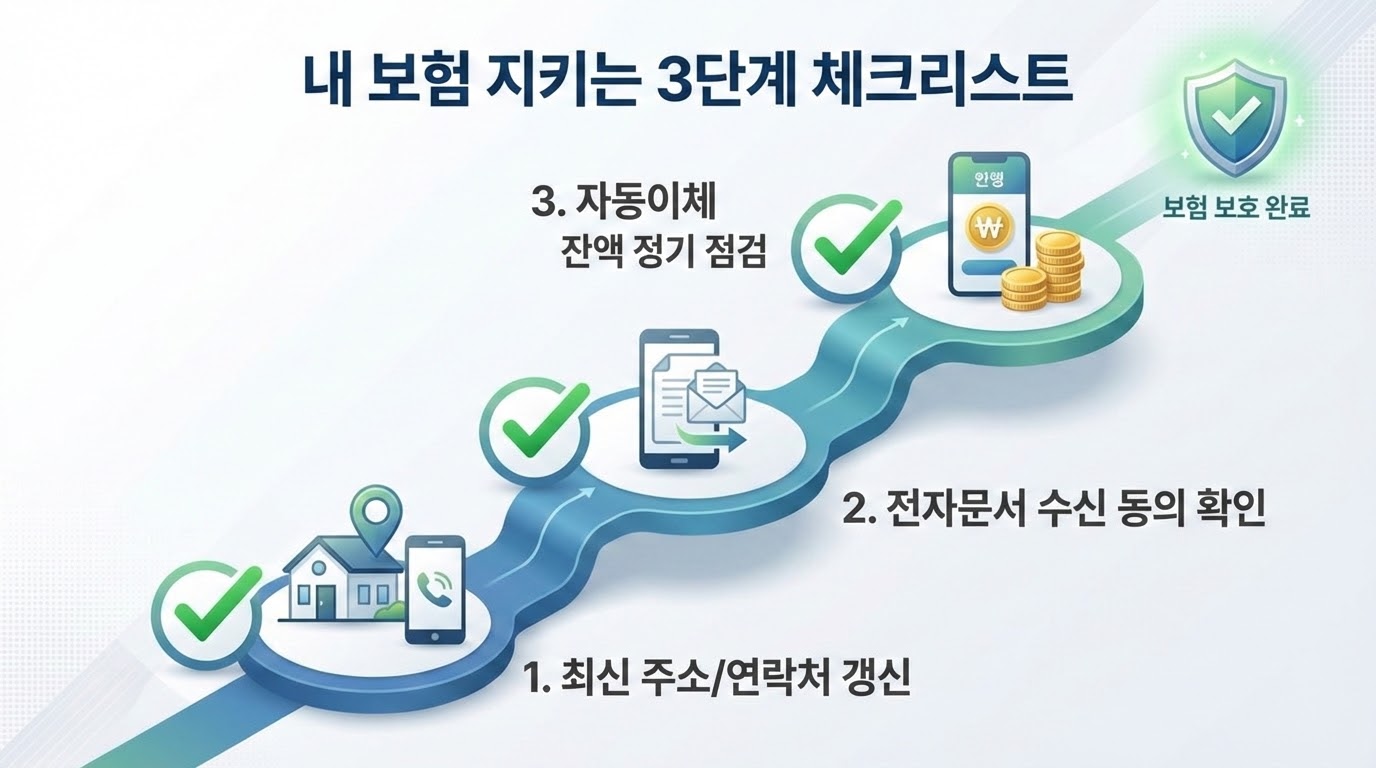 보험 계약 유지 체크리스트