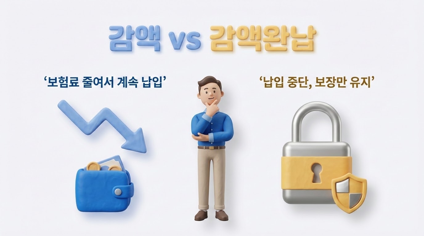 특약 감액과 감액완납 차이 비교