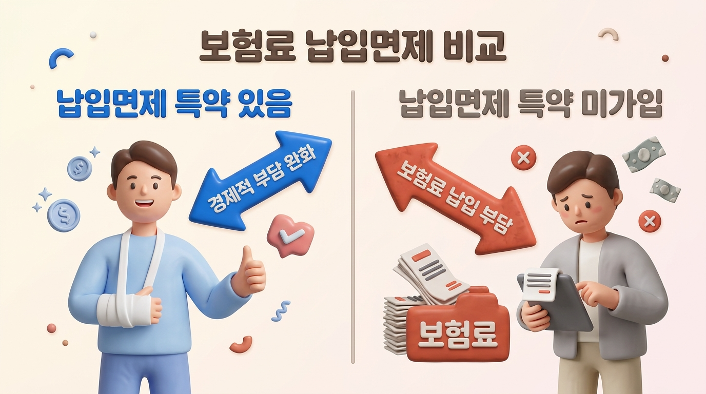 납입면제 설계 팁
