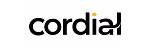 The word 'cordial' written in lowercase black letters on a white background.