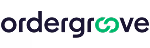 Ordergroove logo with dark blue text and an intertwined green double loop symbol.
