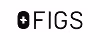 FIGS brand logo with a black rounded square and a white cross inside.
