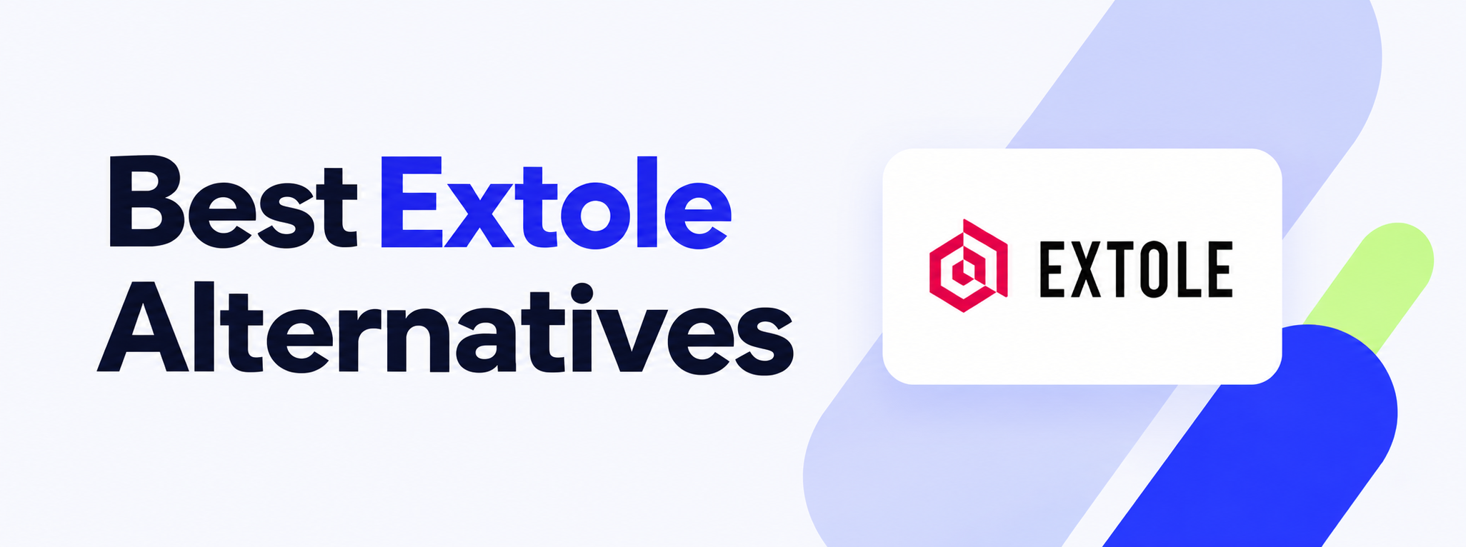 Hero banner for Best Extole Alternatives featuring the Extole logo