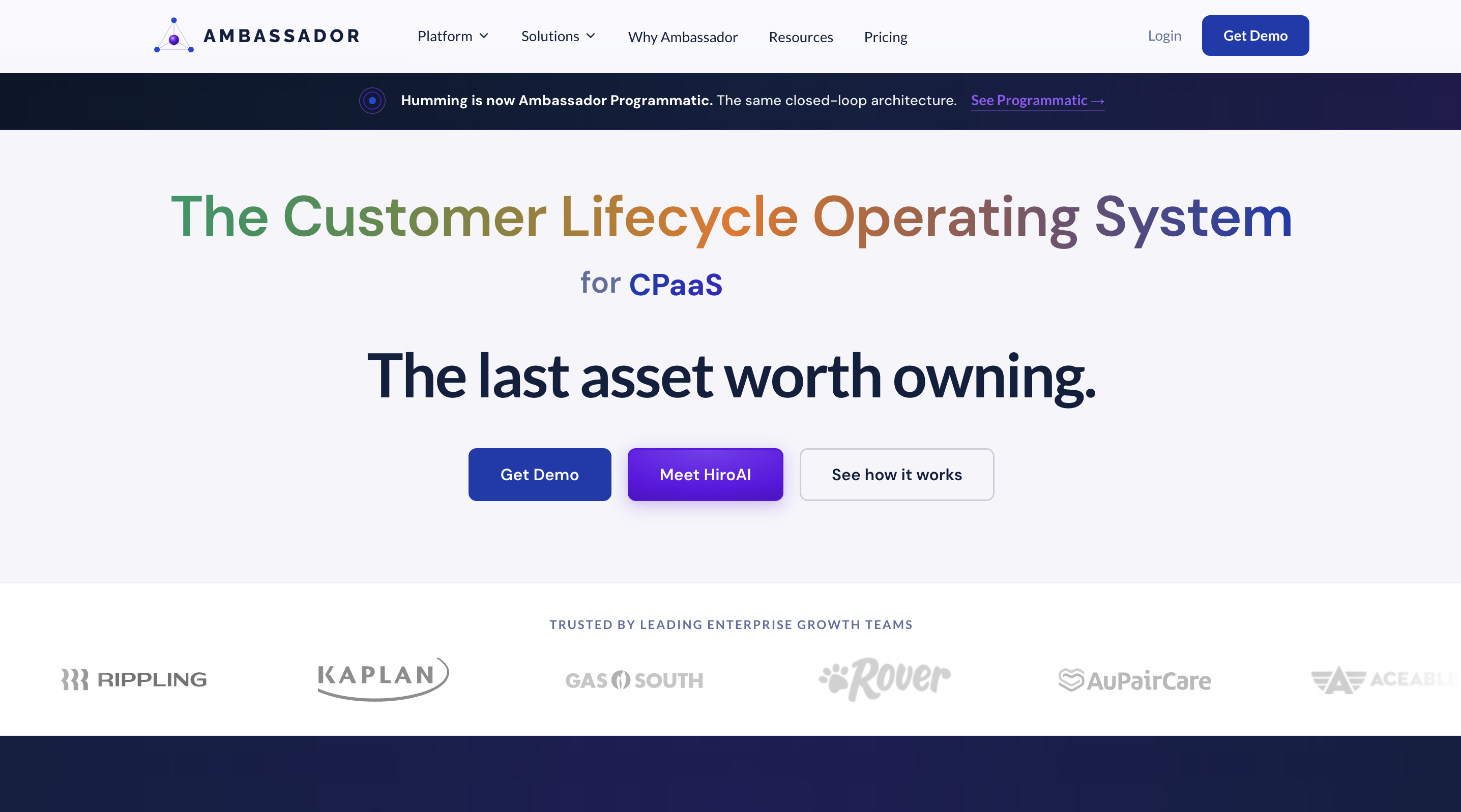 MentionMe homepage showing its referral marketing platform