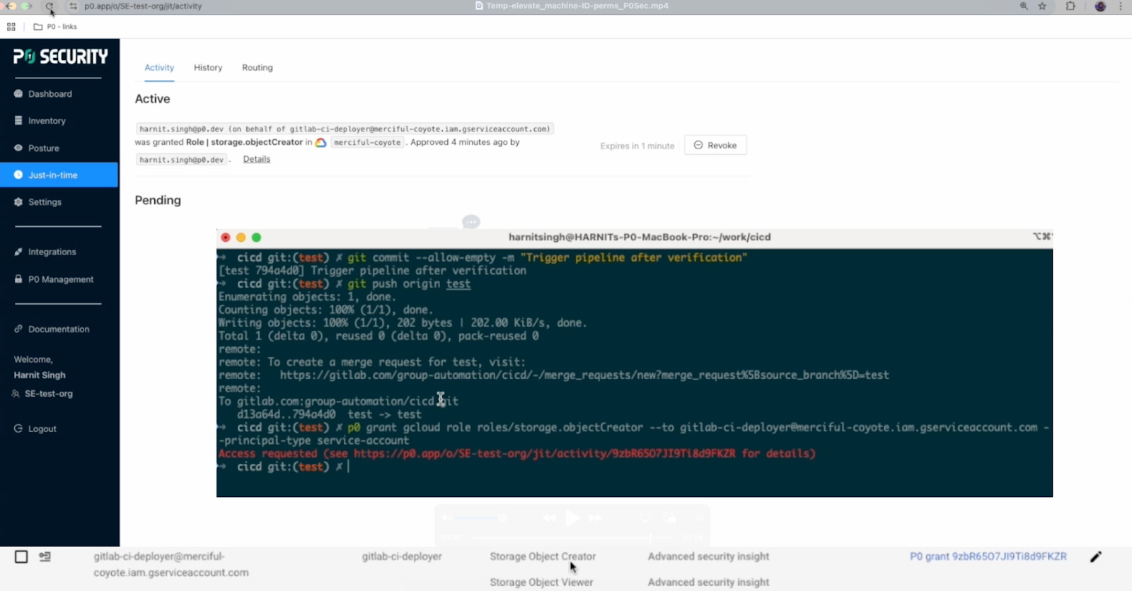 Activity screenshot