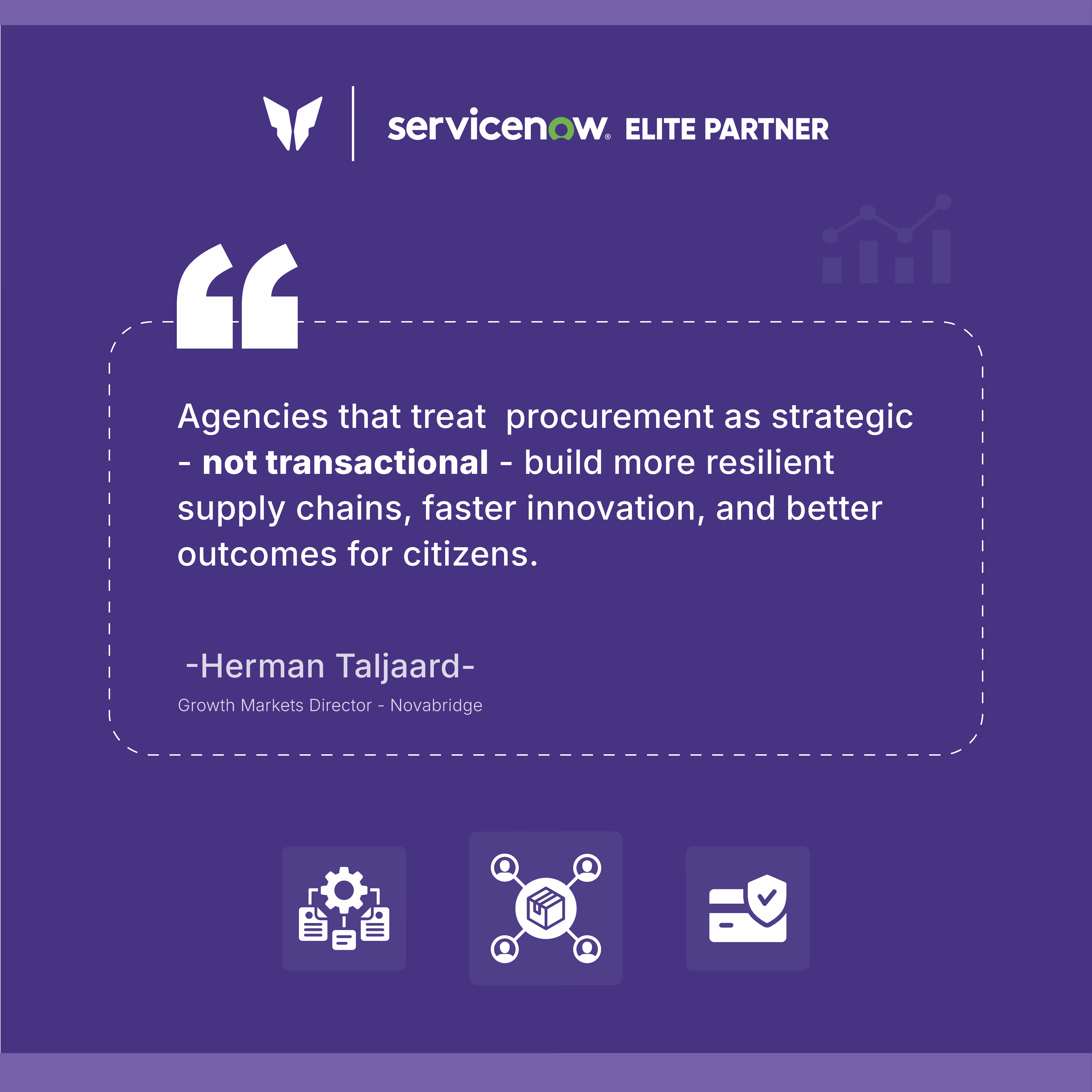 Herman - Growth Markets Director, talked about the strategic sourcing