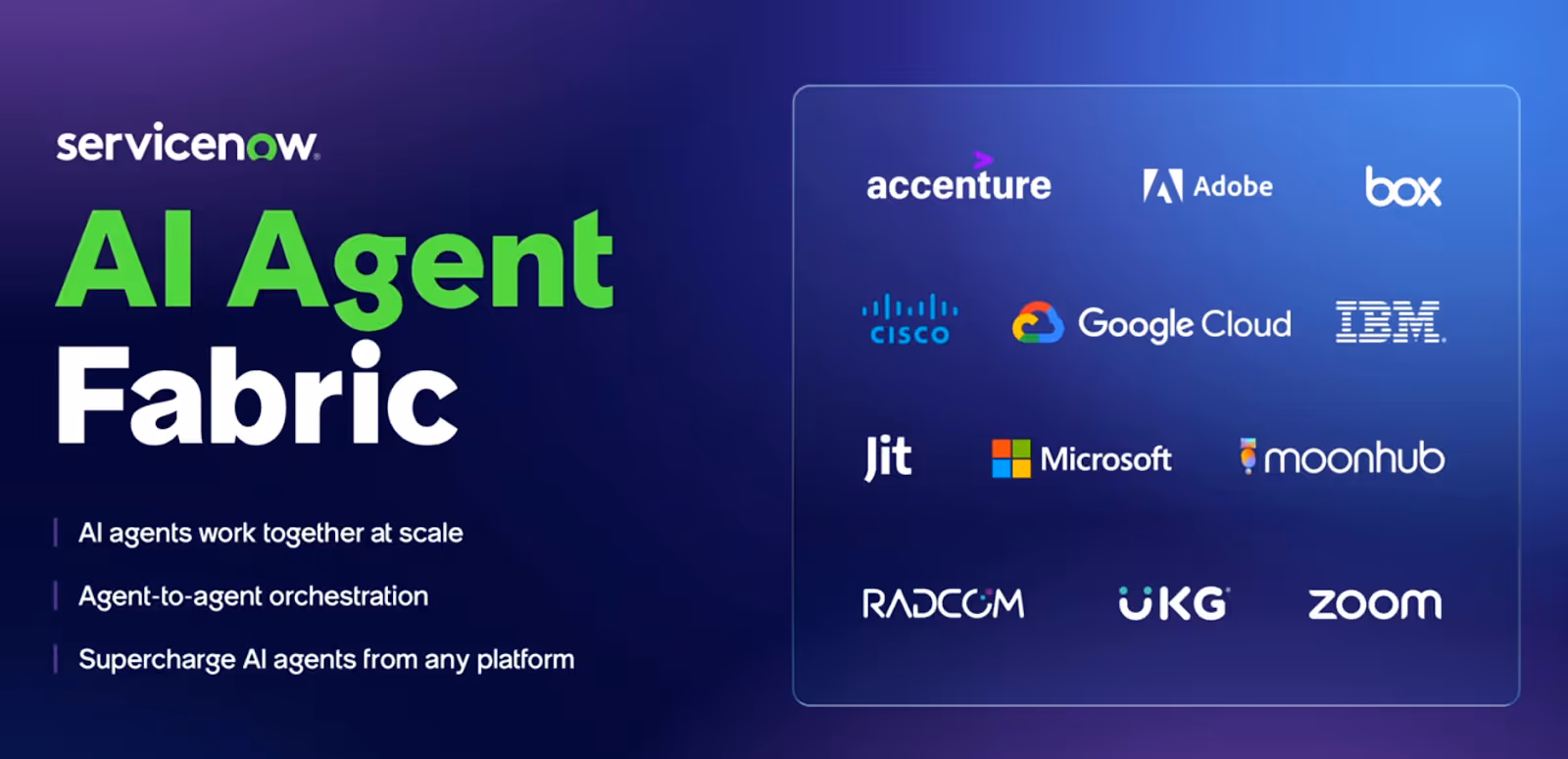 ServiceNow AI Agent Fabric