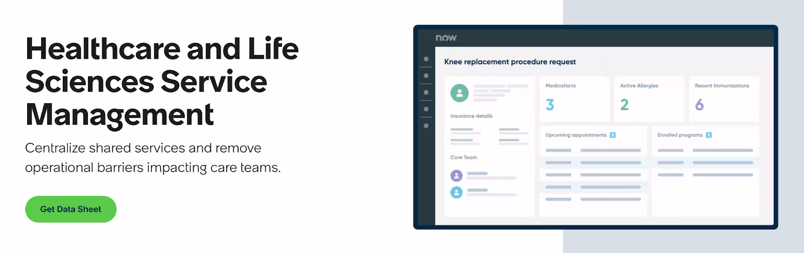 Specialised ServiceNow for Healthcare