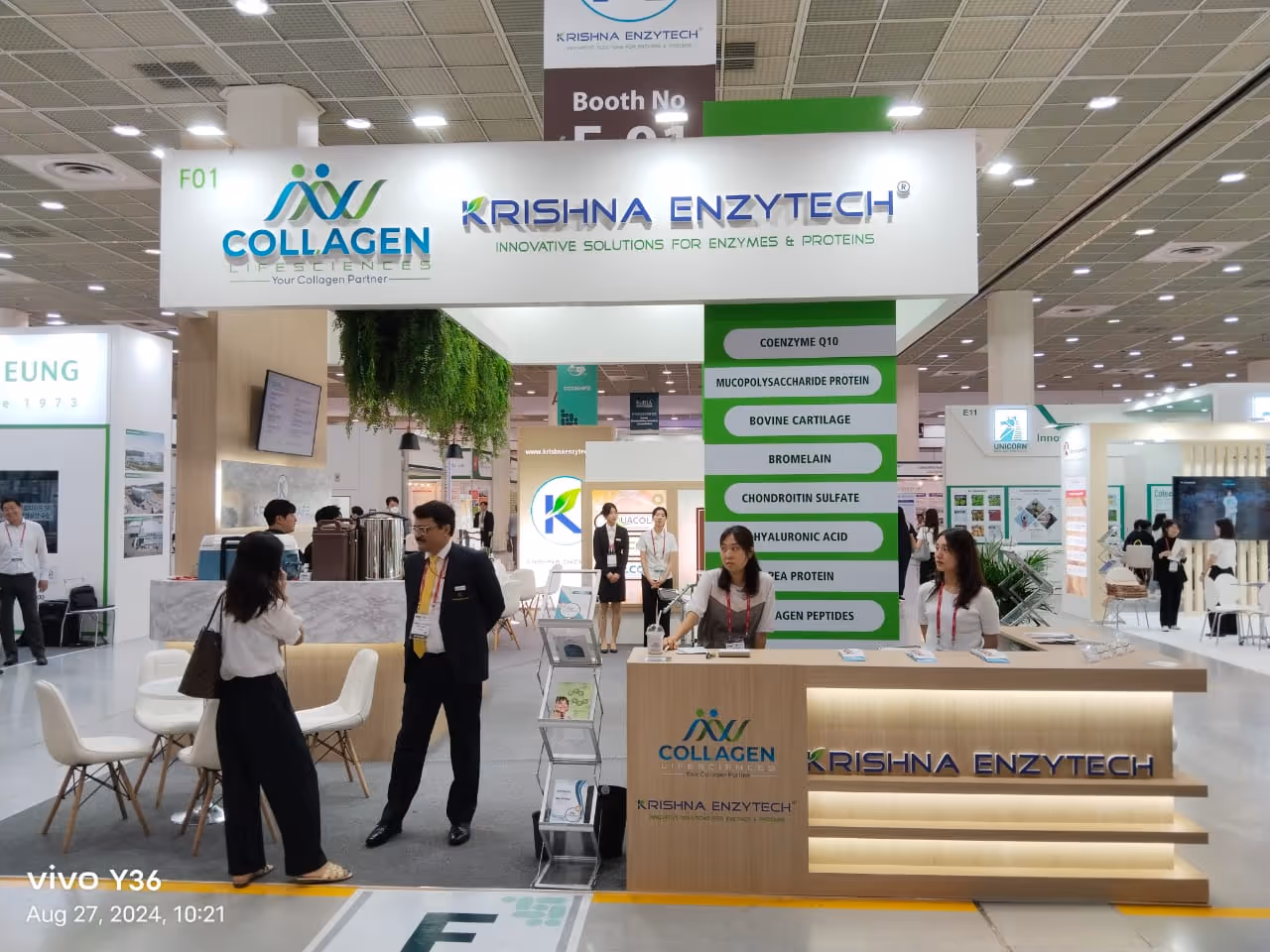 Collagen Life Science and Krishna Enzytech Stall 1