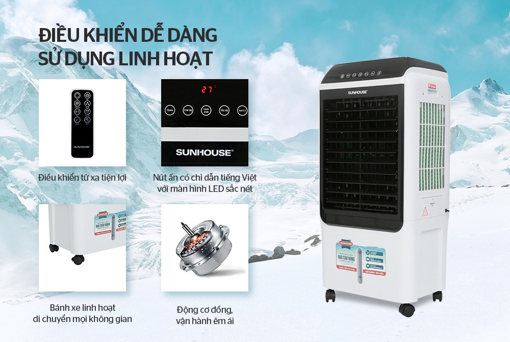 Quạt hơi nước Sunhouse SHD7727 - Phương Nam Water