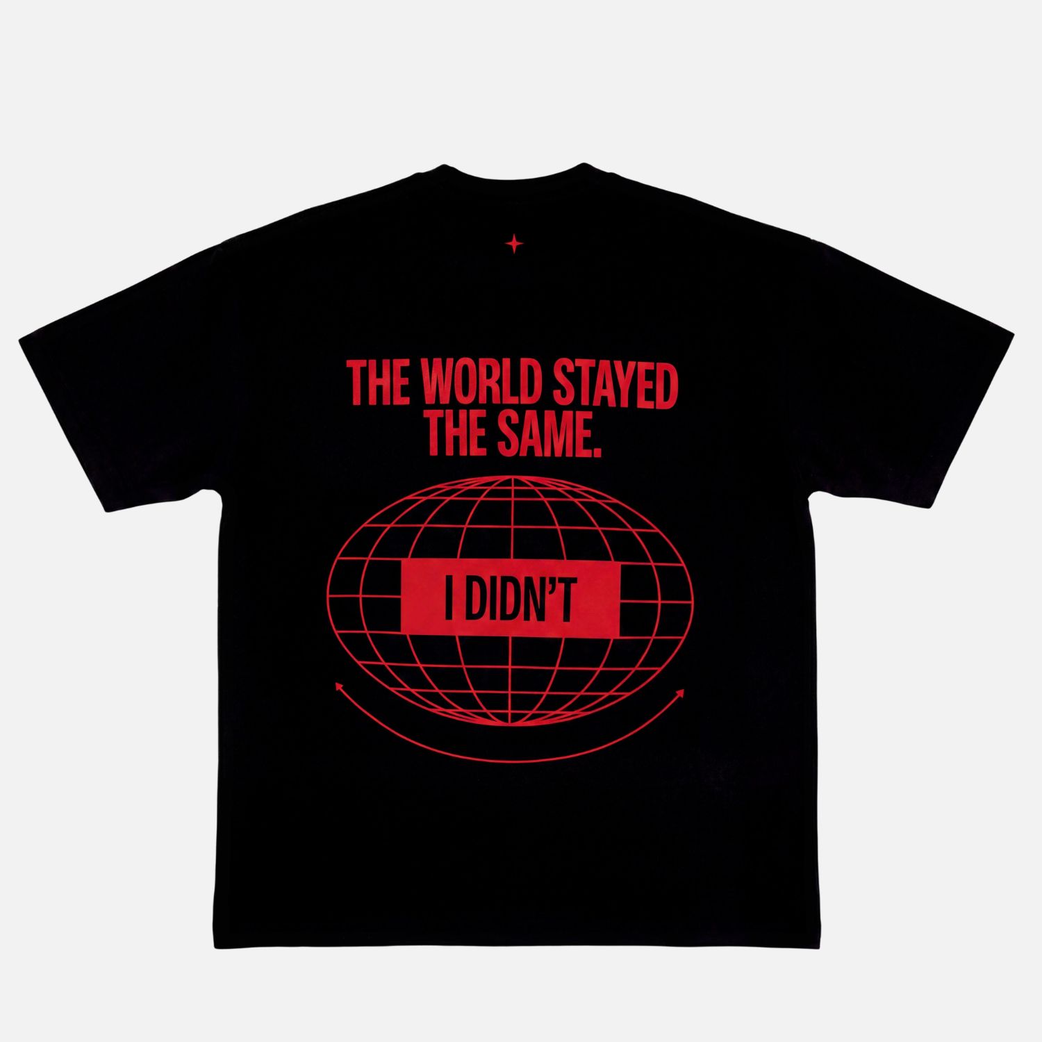THE WORLD STAYED THE SAME - Černé tričko