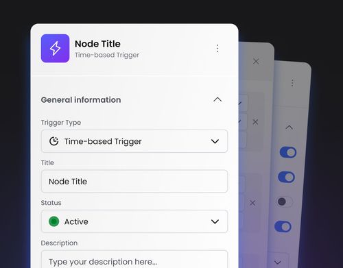 Workflow's object's property sidebar
