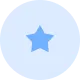 A blue star on a black and white background.