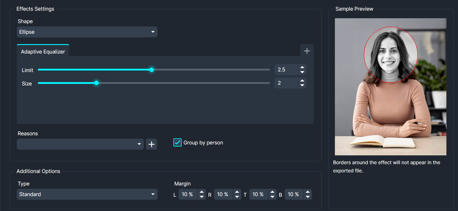 CaseGuard Redaction from Demux Video Services Ltd - Adaptive Equaliser Effect