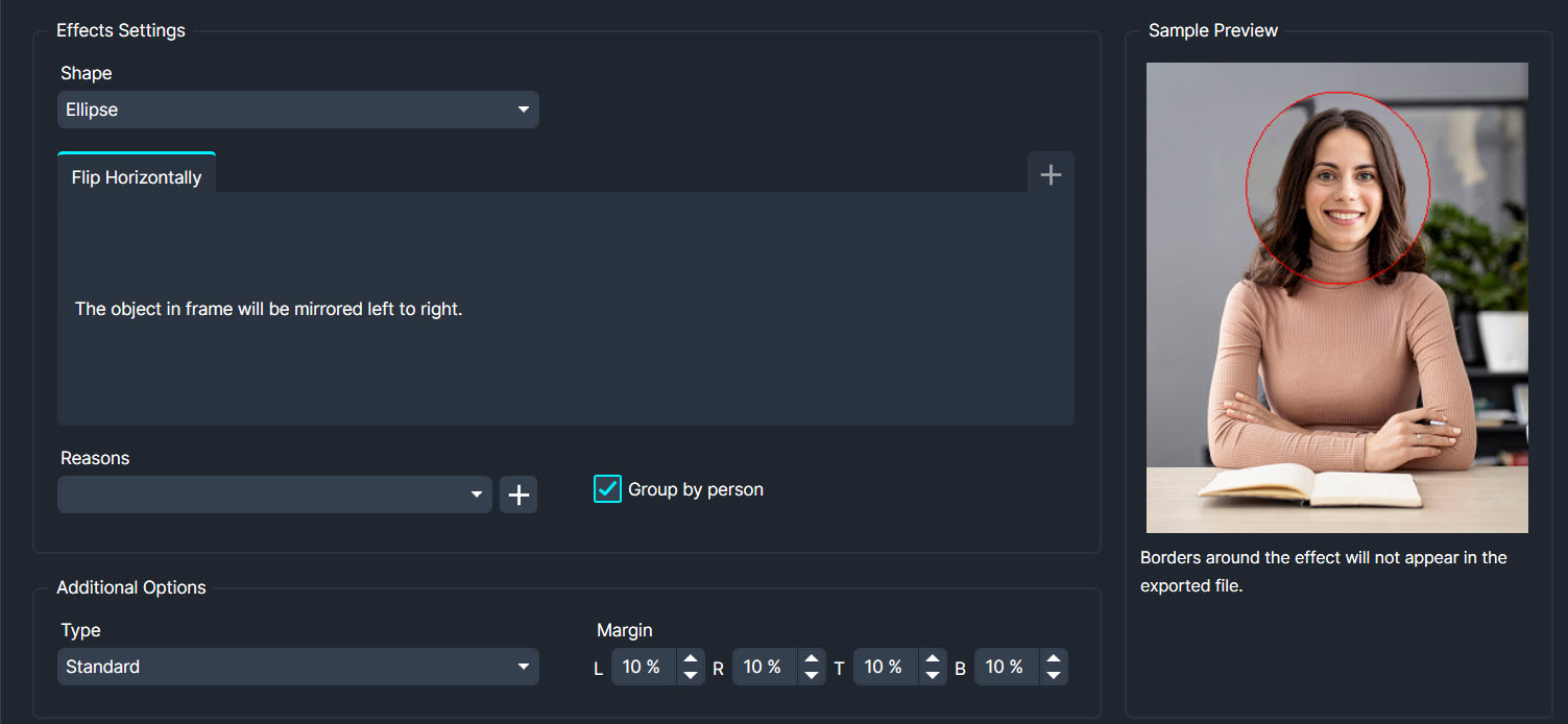 CaseGuard Redaction from Demux Video Services Ltd - Flip Horizontally Effect