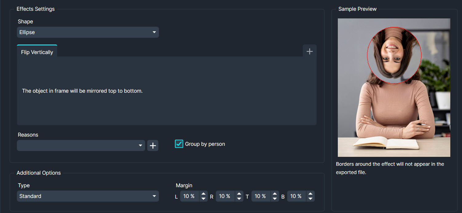 CaseGuard Redaction from Demux Video Services Ltd - Flip Vertically Effect
