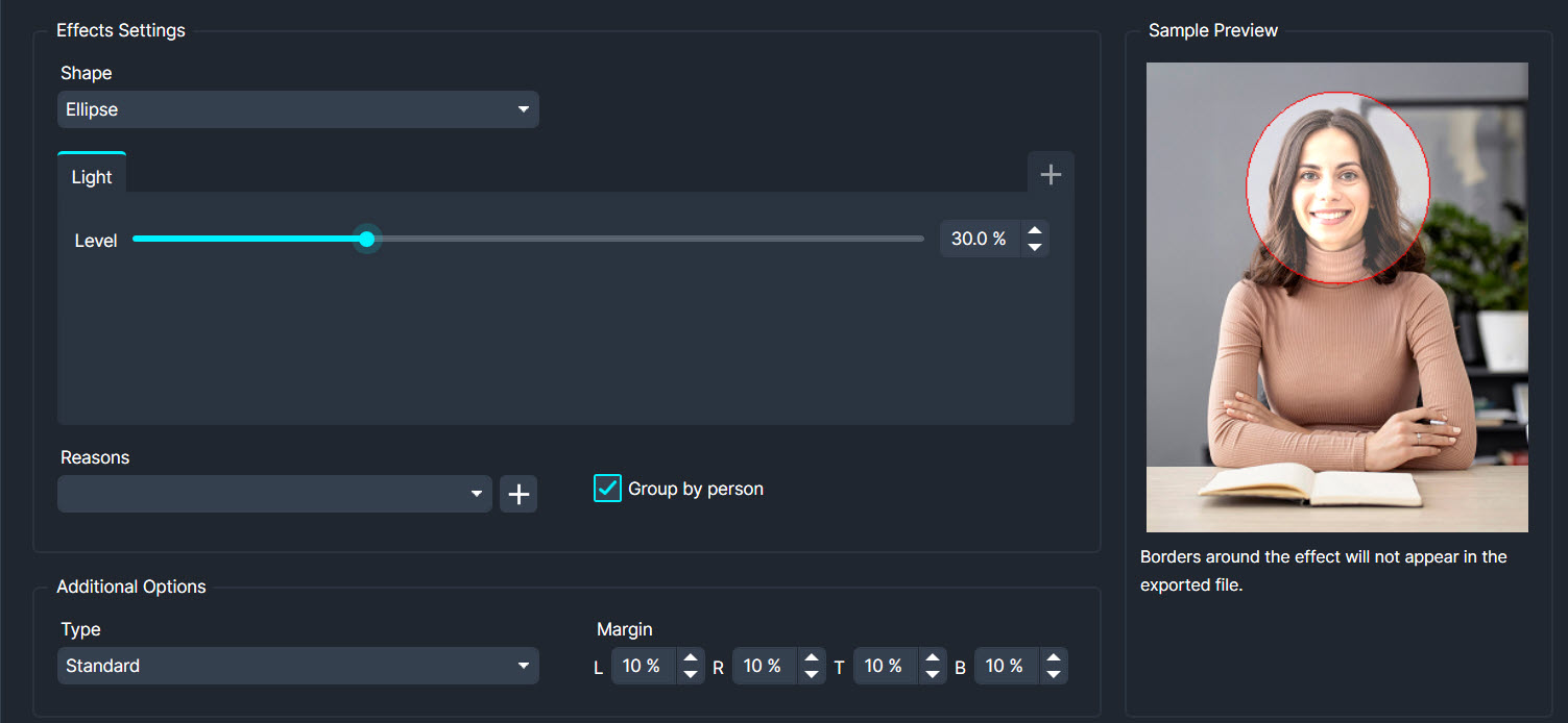CaseGuard Redaction from Demux Video Services Ltd - Light Effect