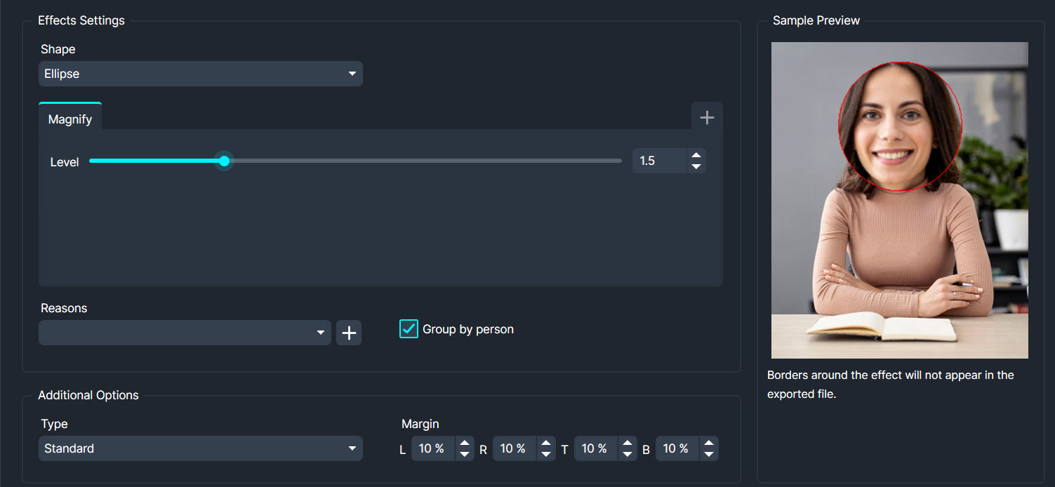 CaseGuard Redaction from Demux Video Services Ltd - Magnify Effect