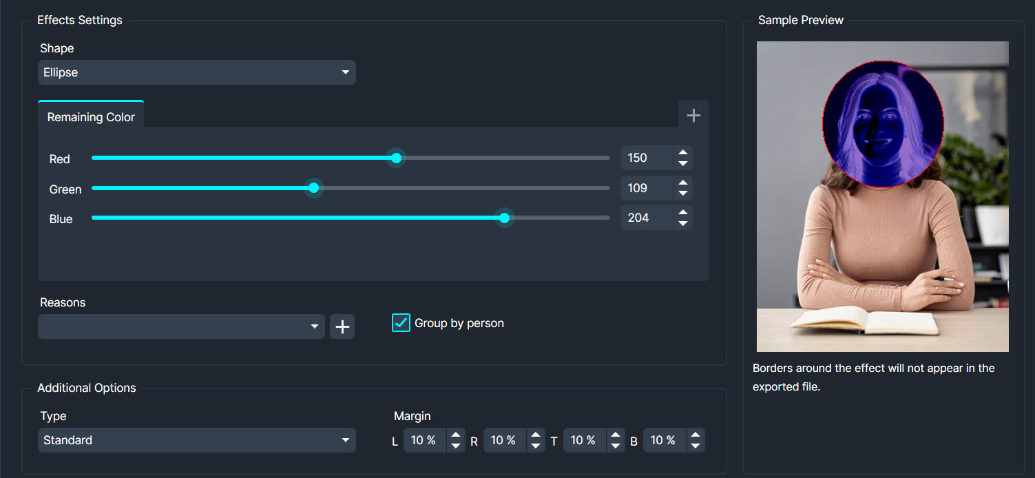 CaseGuard Redaction from Demux Video Services Ltd - Remaining Colour Effect