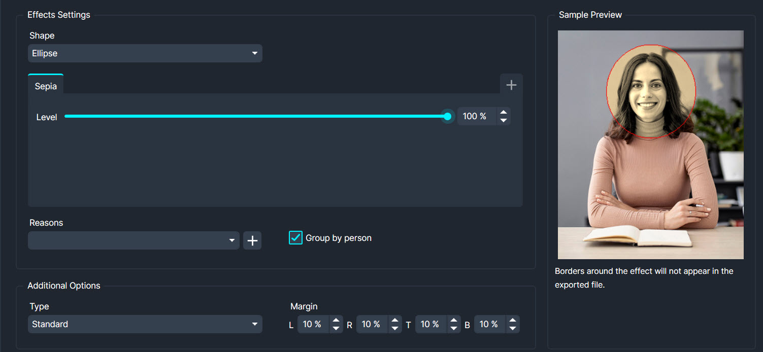 CaseGuard Redaction from Demux Video Services Ltd - Sepia Effect