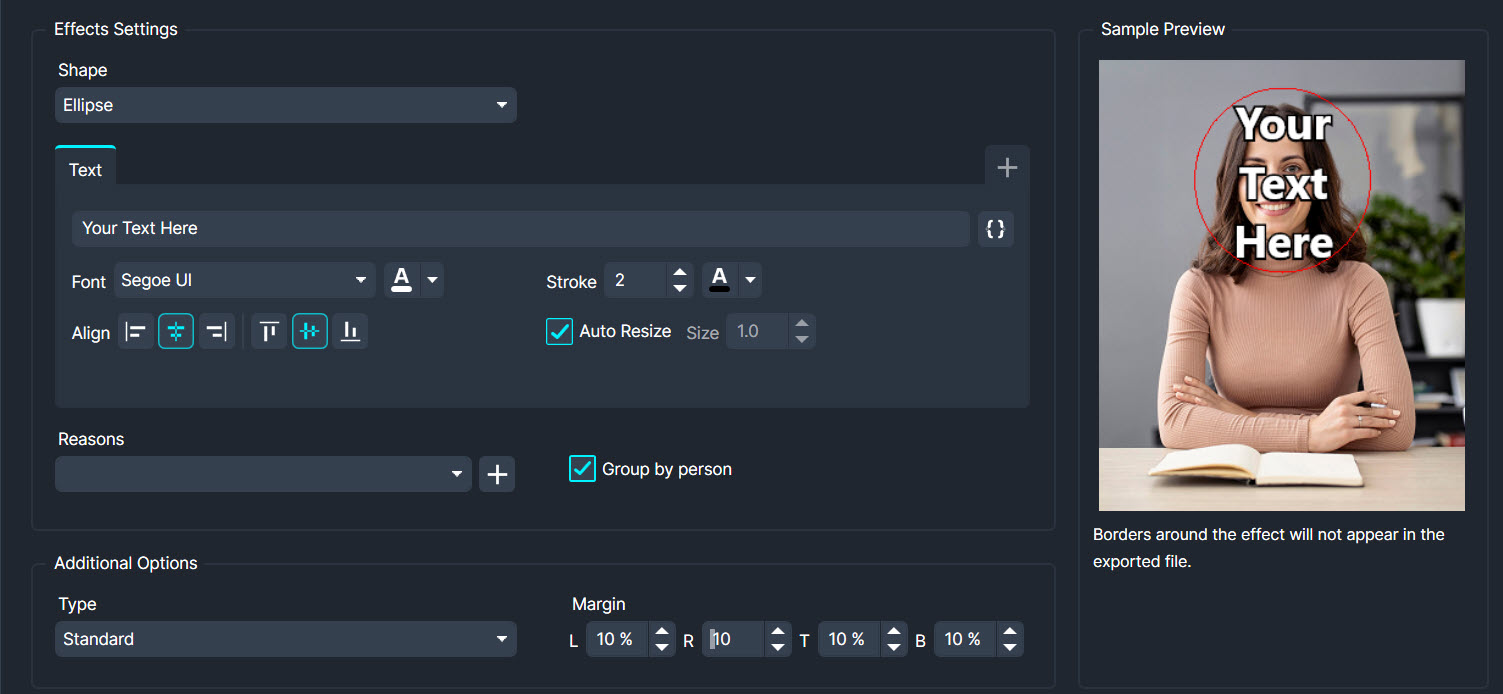 CaseGuard Redaction from Demux Video Services Ltd - Text Effect