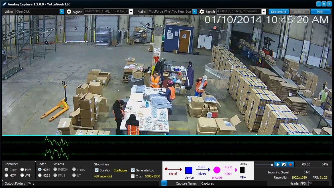 Analogue Capture Interface