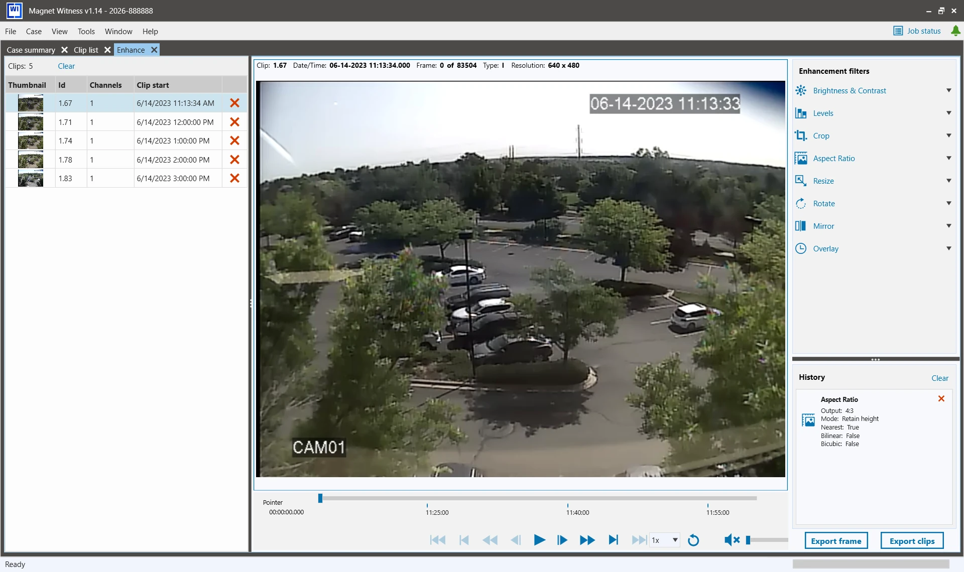 Magnet WITNESs - Enhance GUI