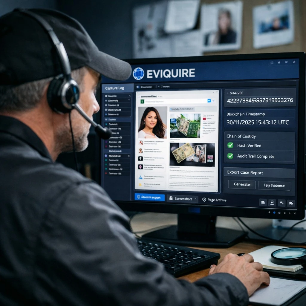 perso using Eviquire on a computer