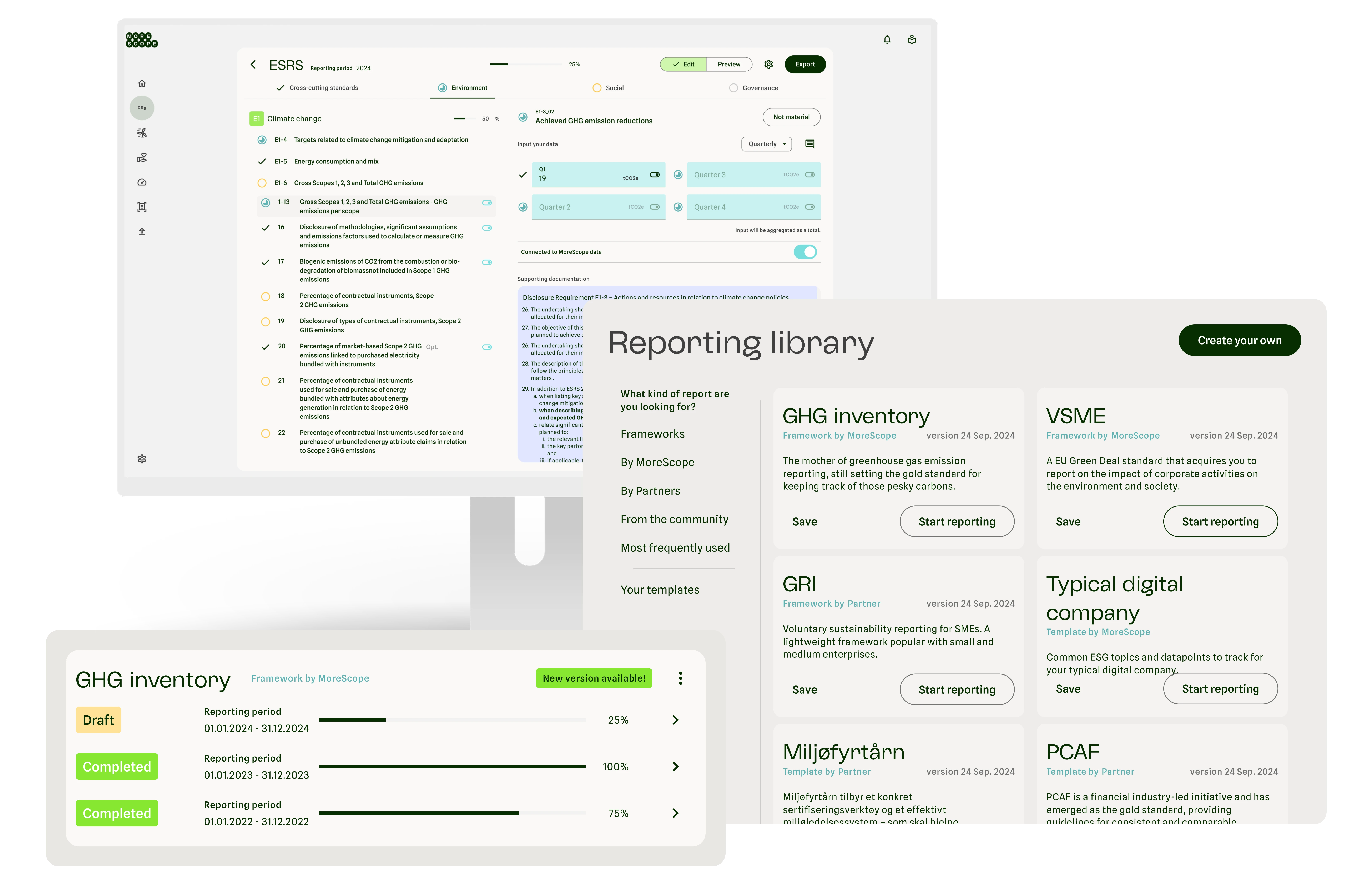 Sustainability Reporting Tool