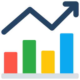 Icon: Performance-Tracking & Optimierung – KPIs, Attribution und ROAS
