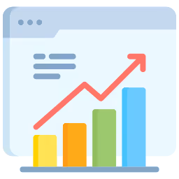 Icon: Monitoring & Reporting – KPIs, Social Analytics und Auswertung