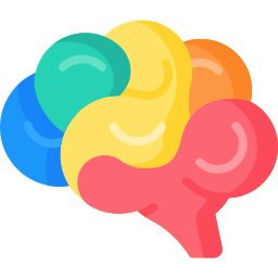 Farbiges Gehirn-Symbol – steht für psychologische Faktoren in Formular-Optimierung