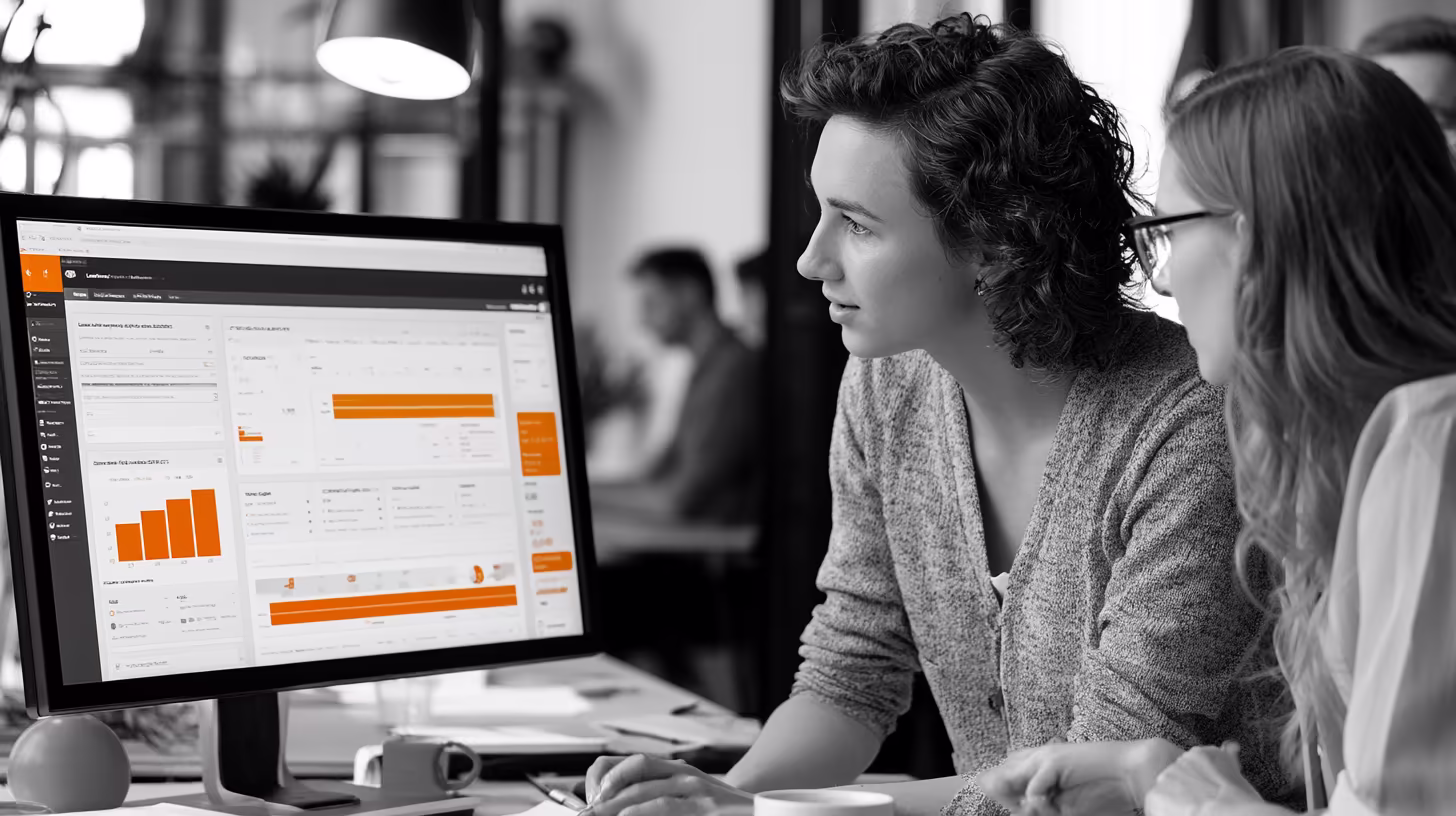Marketing-Experten analysieren Landingpage-Daten und Conversion-Potenziale zur Generierung qualifizierter Leads