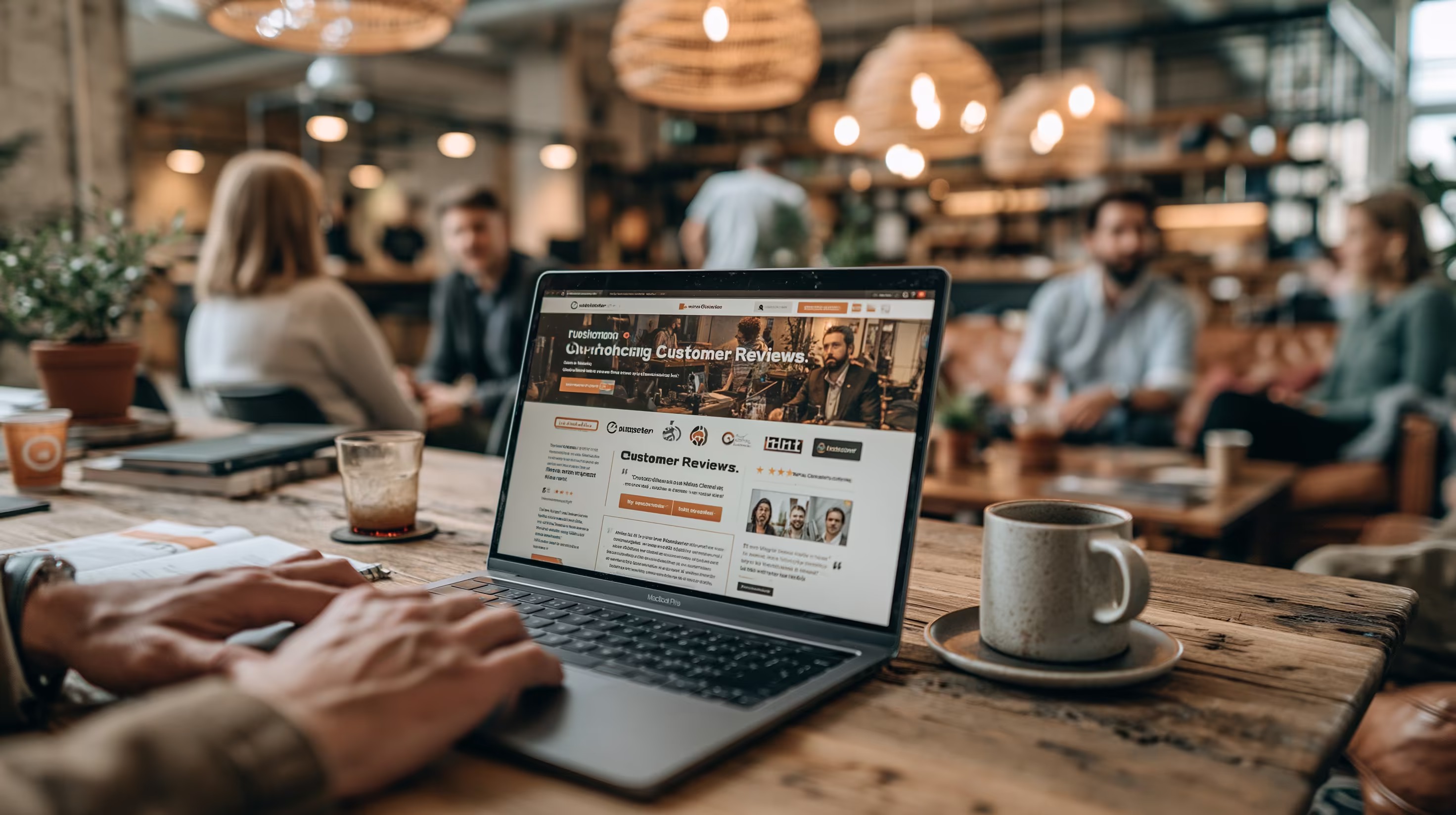 Landingpage mit Kundenbewertungen und Trust Signals zur Steigerung der Conversion Rate