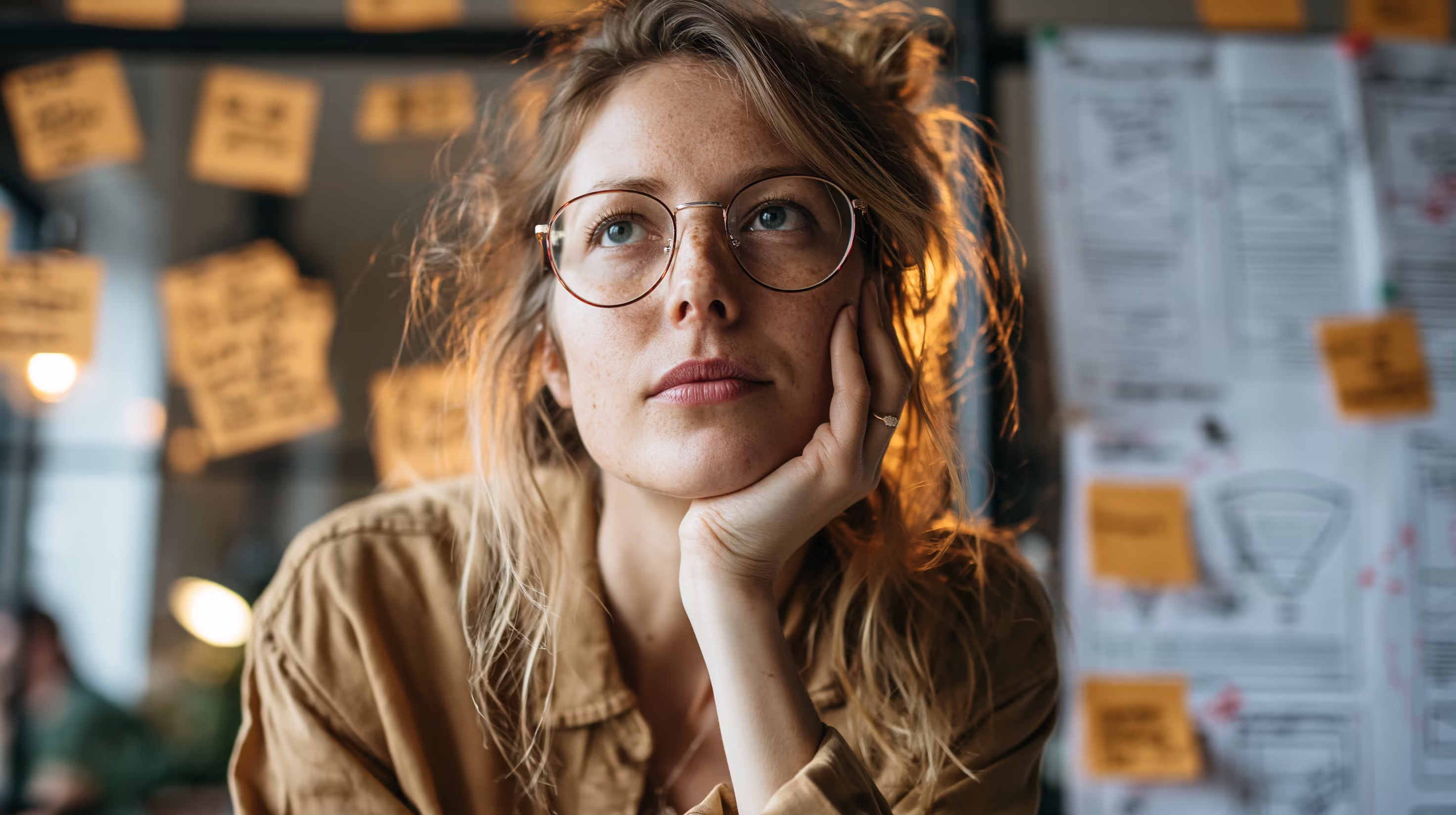Marketingexperte analysiert den Entscheidungsprozess von Besuchern auf einer Landingpage