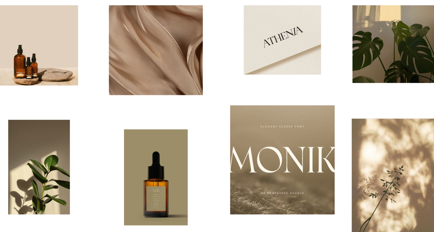Moodboard for Orisha Skincare