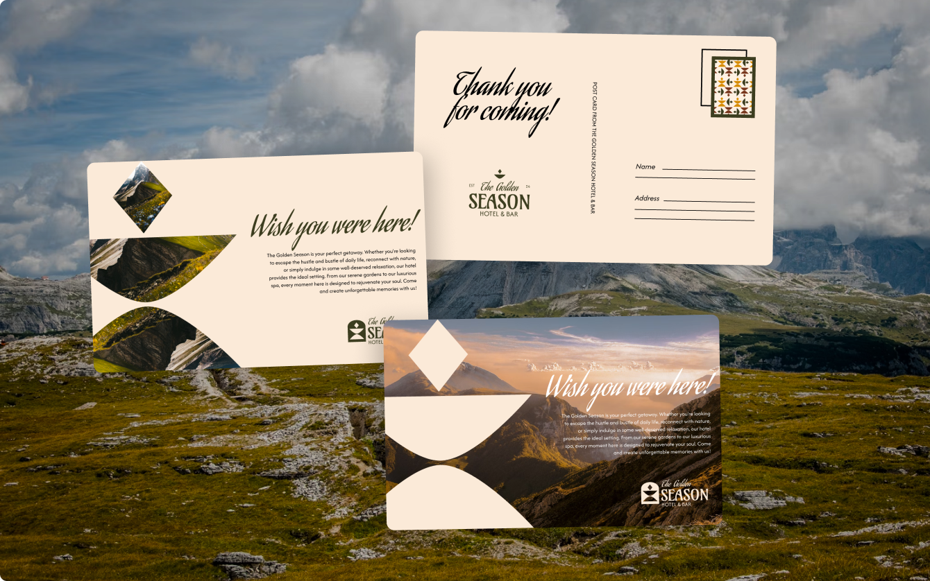 The Golden Season's design mockup