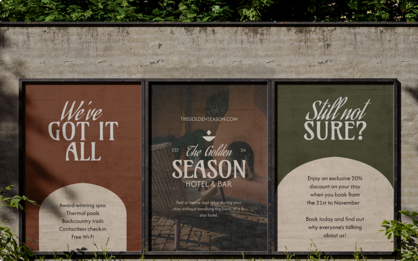 The Golden Season's design mockup