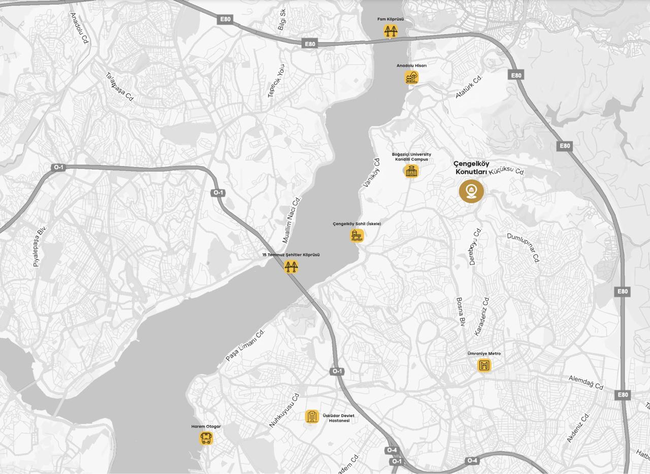 Çengelköy Lokasyon Harita