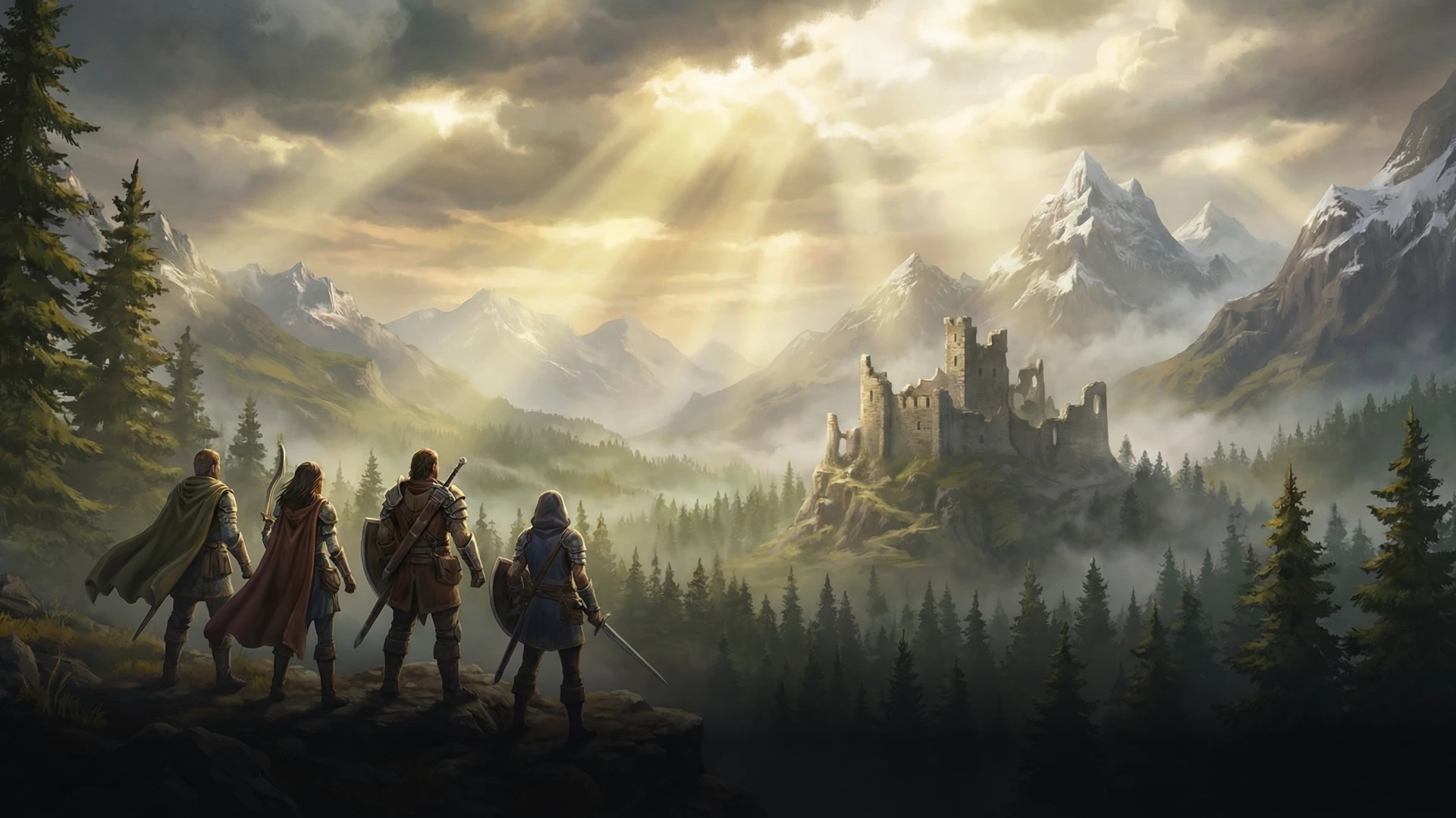 TerraX Hero Background image of a fantasy port city