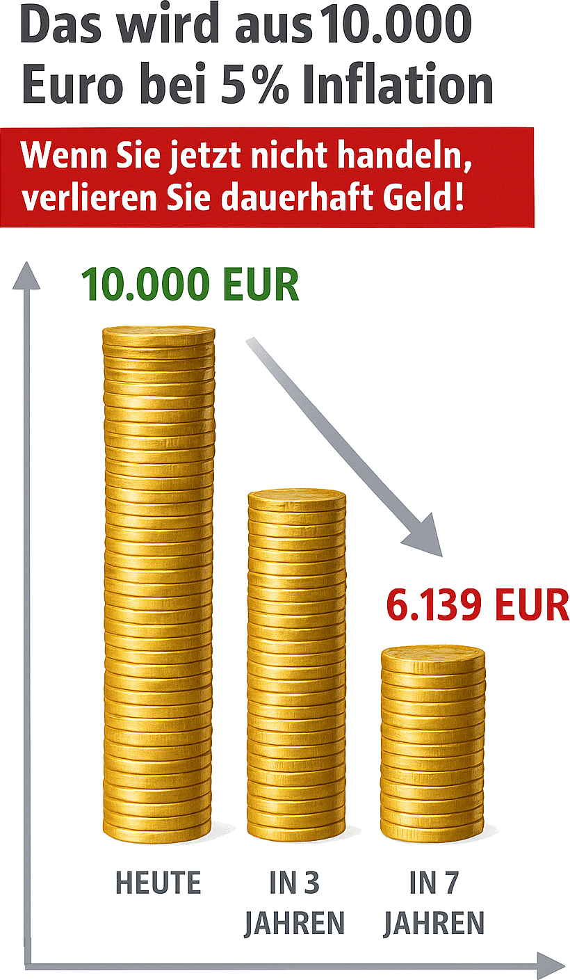 Chart 5%  Inflation erklärt mit 10.000 