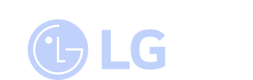 LG brand logo with stylized face inside a circle next to the letters LG.