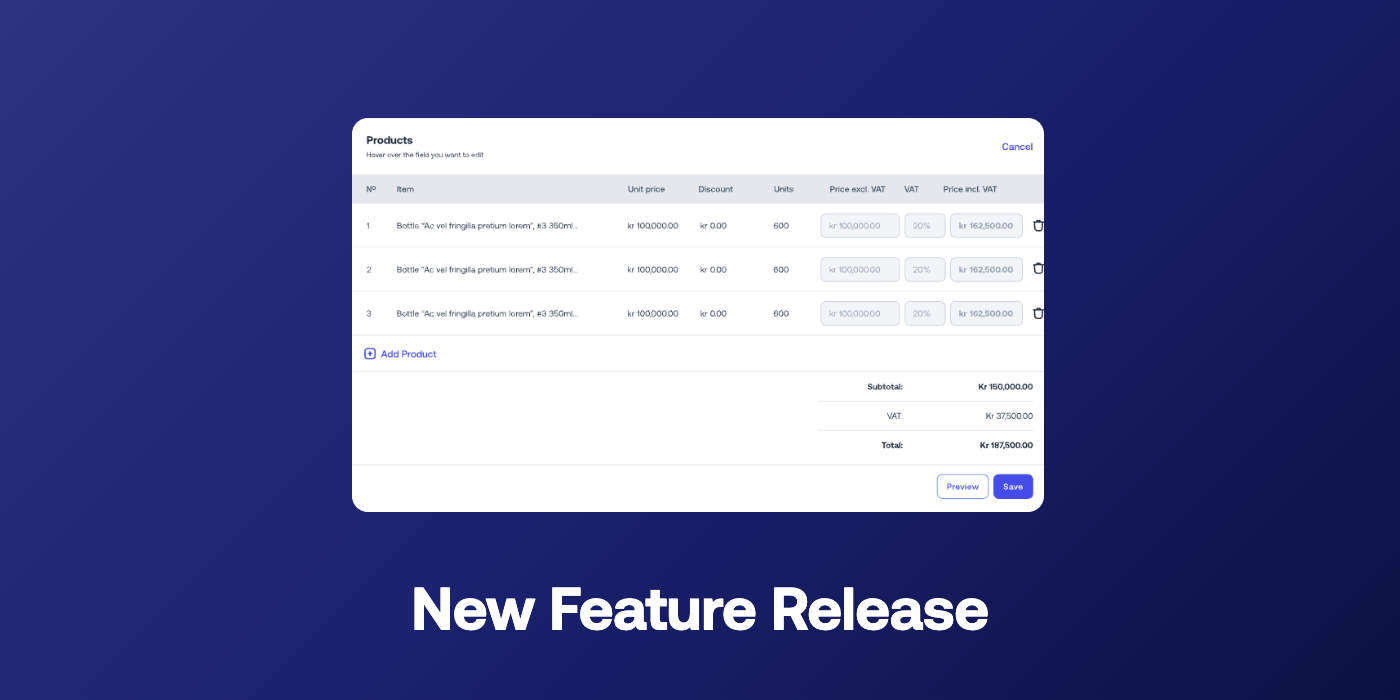 Two Releases Live Order Editing Feature
