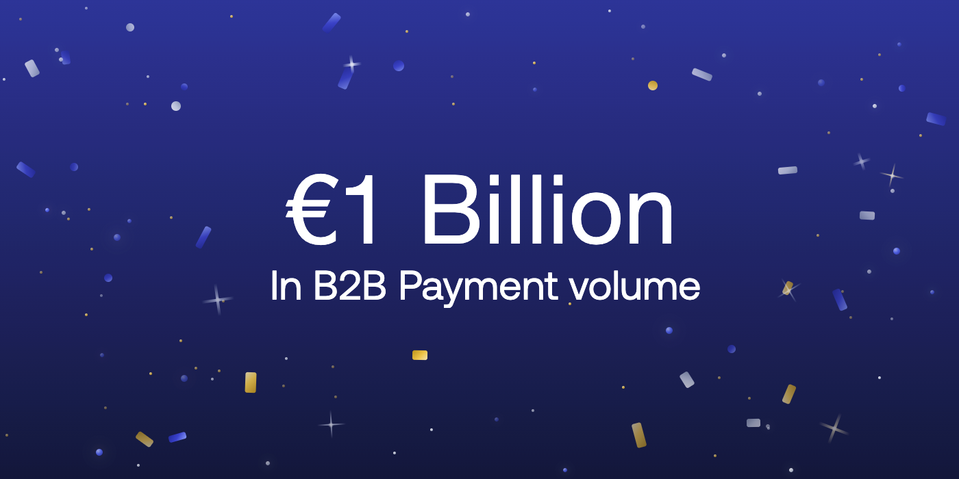 Two crosses €1Billion in B2B payment Volume