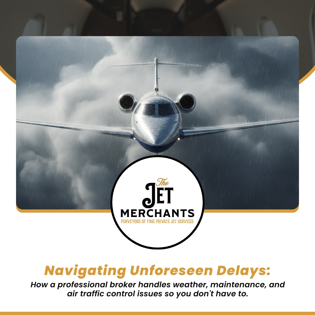 Navigating Unforeseen Delays: How a professional broker handles weather, maintenance, and air traffic control issues so you don't have to.