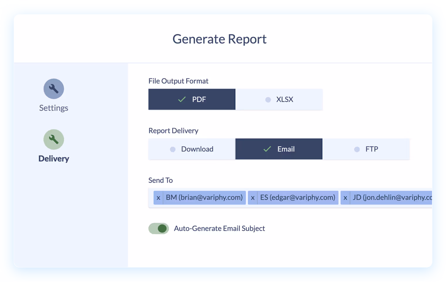 DID generate report illustration
