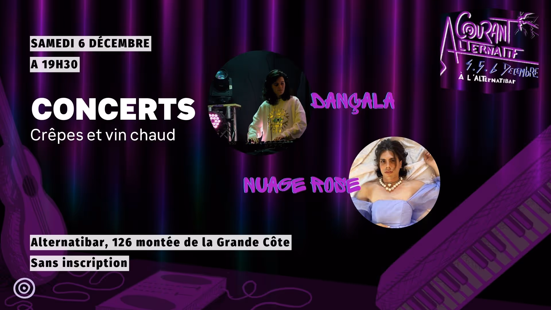 COURANT ALTERNATIF JOUR 3 : DJ set Dançalà / Nuage Rose